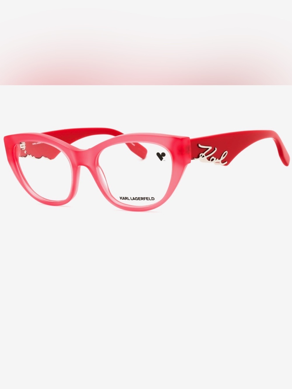 Karl Lagerfeld Women’s Red/coral Cat-Eye RX frames